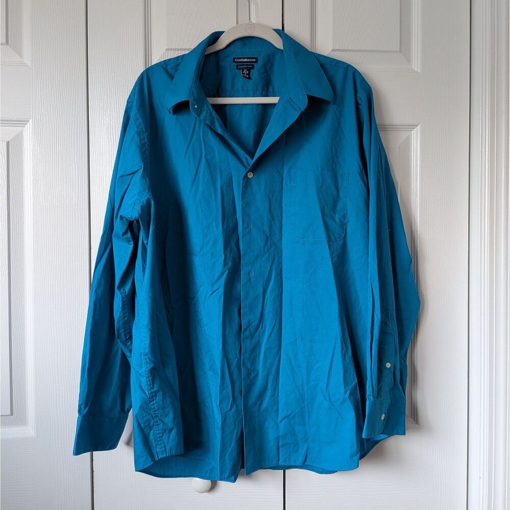 Croft & Barrow Dress Men’s Size 17.5-18 Classic-Fit Dress Shirt Long Sleeve